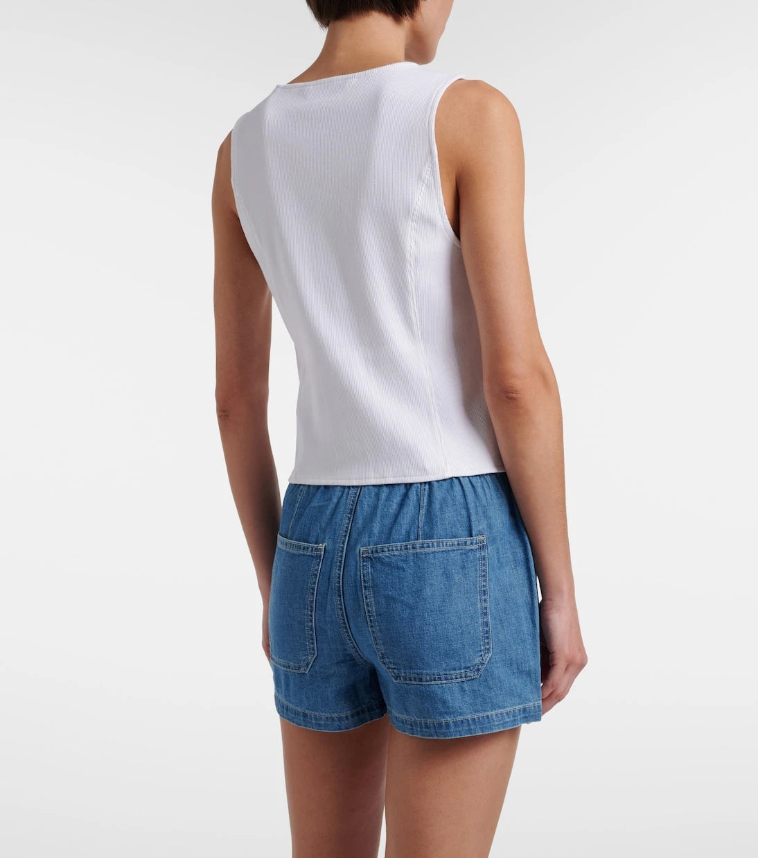 Veronica Beard - Quenby ribbed-knit cotton-blend top