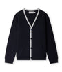 Cotton Contrast-Trim Cardigan (14 Years)