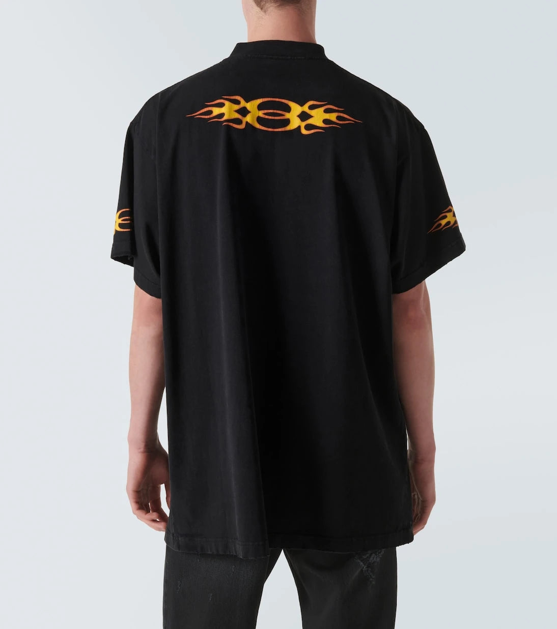 Balenciaga - Oversized logo cotton jersey T-shirt