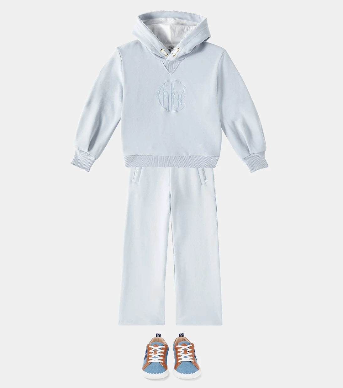 Chloé Kids - بنطال رياضي قطني بشعار العلامة