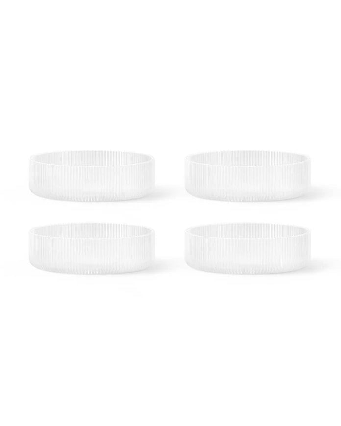 ferm LIVING Ripple Servis Kaseleri Seti (4 Parça)