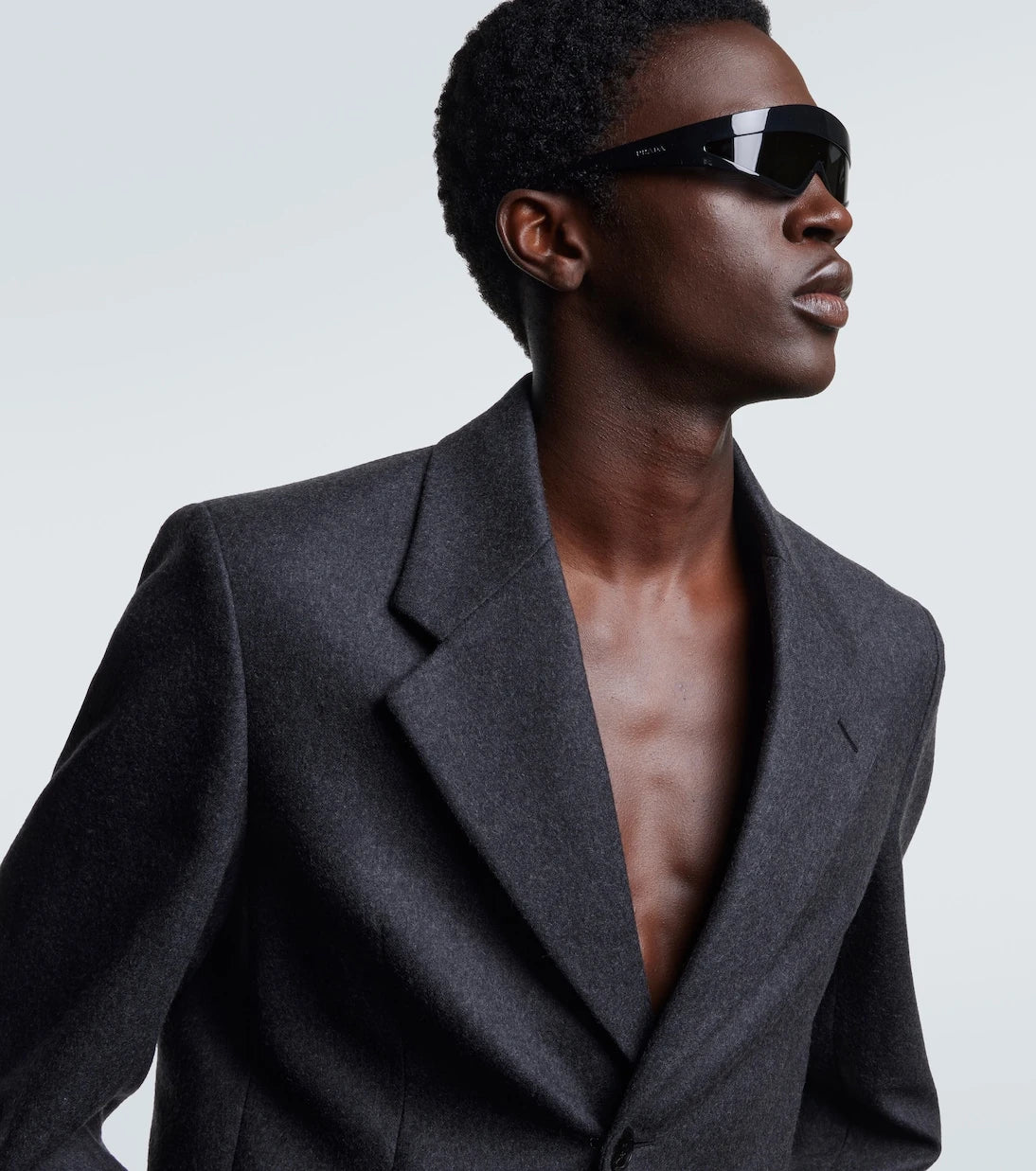 Prada - Logo shield sunglasses