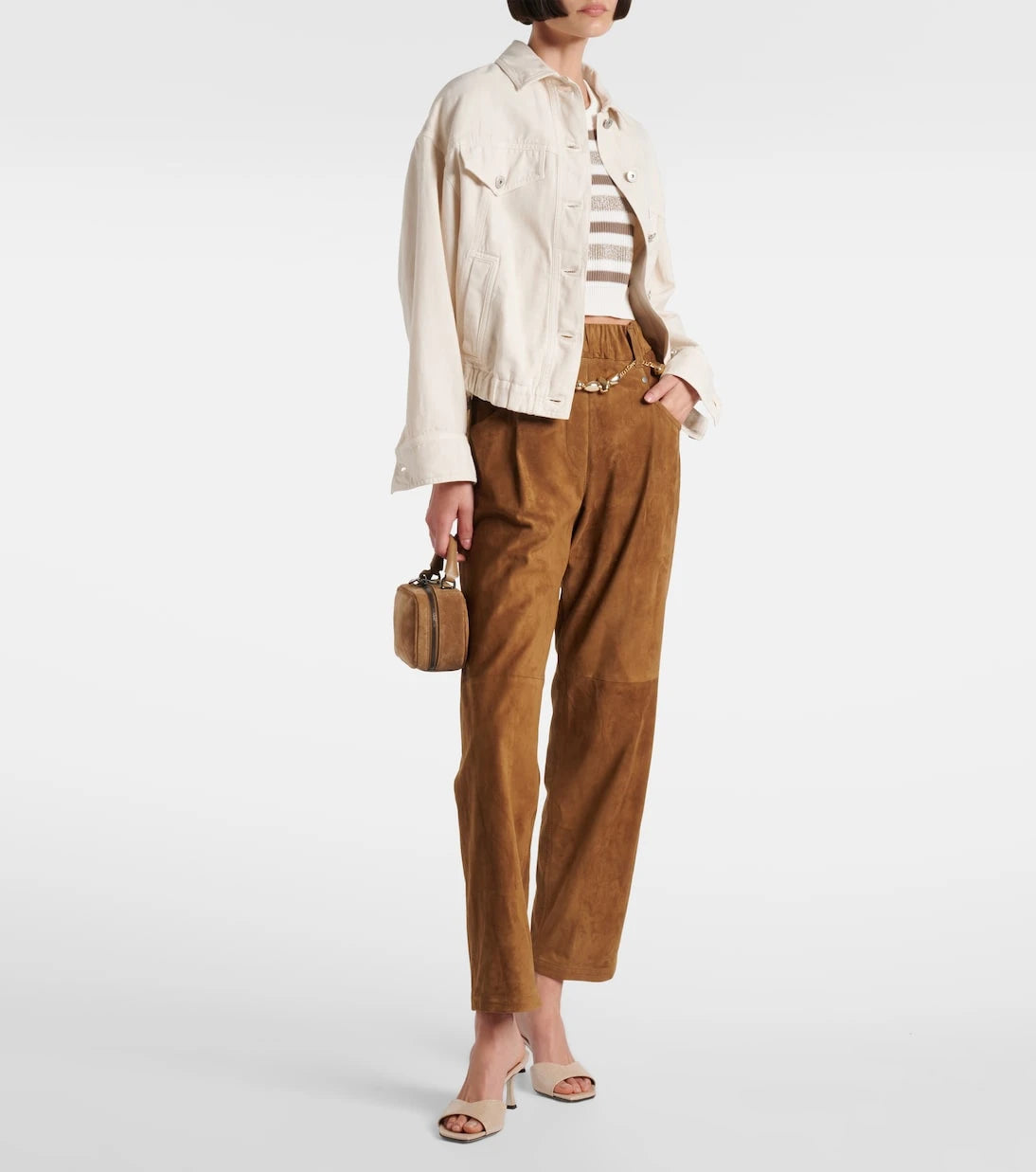 Jimmy Choo - Skye 70 metallic leather mules