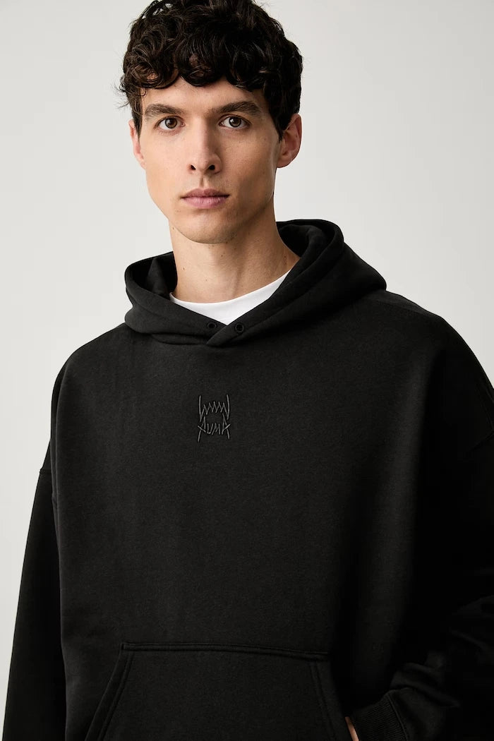 Puma kapüşonlu erkek pamuklu sweatshirt FUNDAMENTALS
