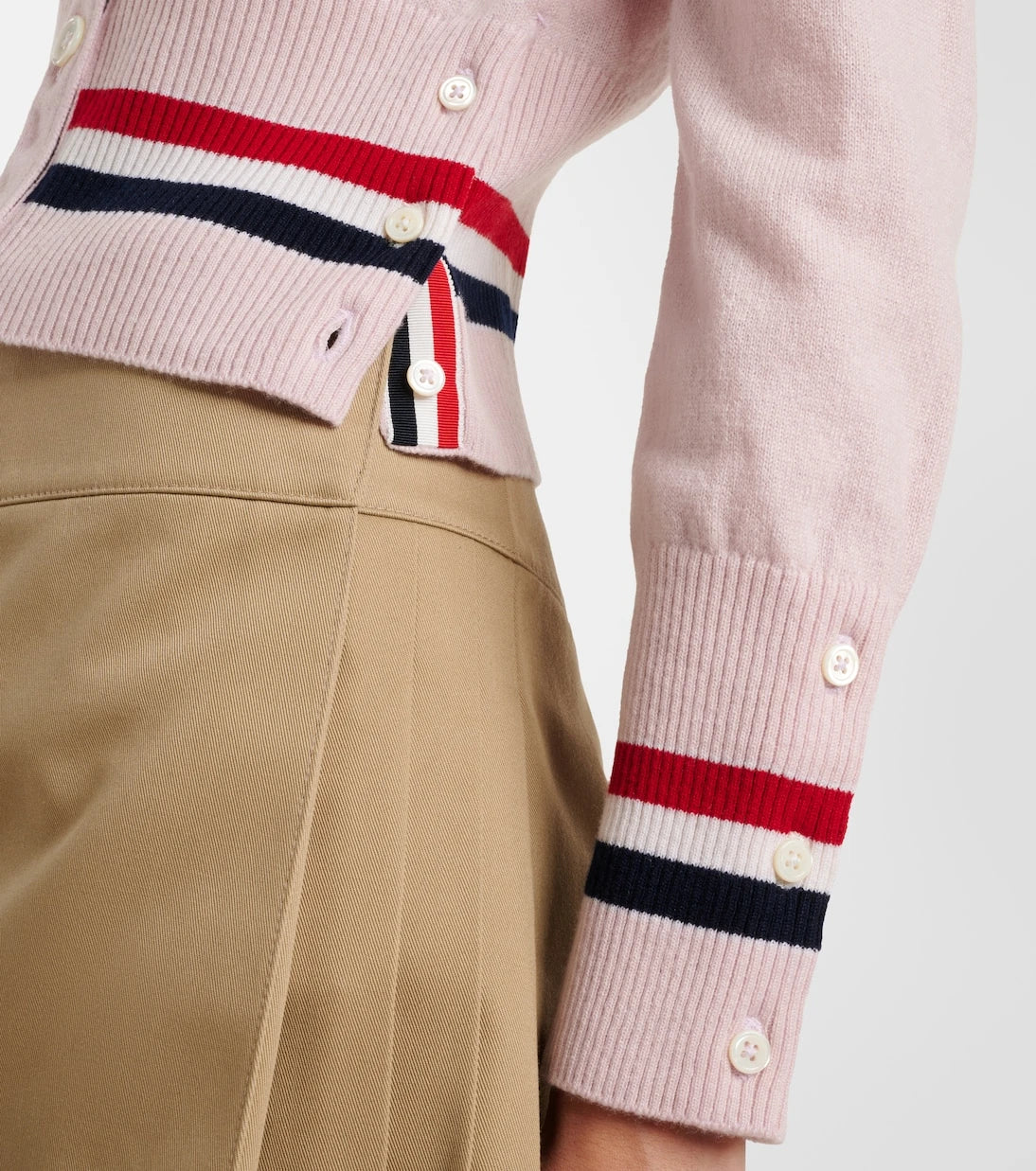Thom Browne - Cropped cashmere cardigan