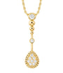 Yellow Gold and Diamond Serpent Bohème Pendant Necklace