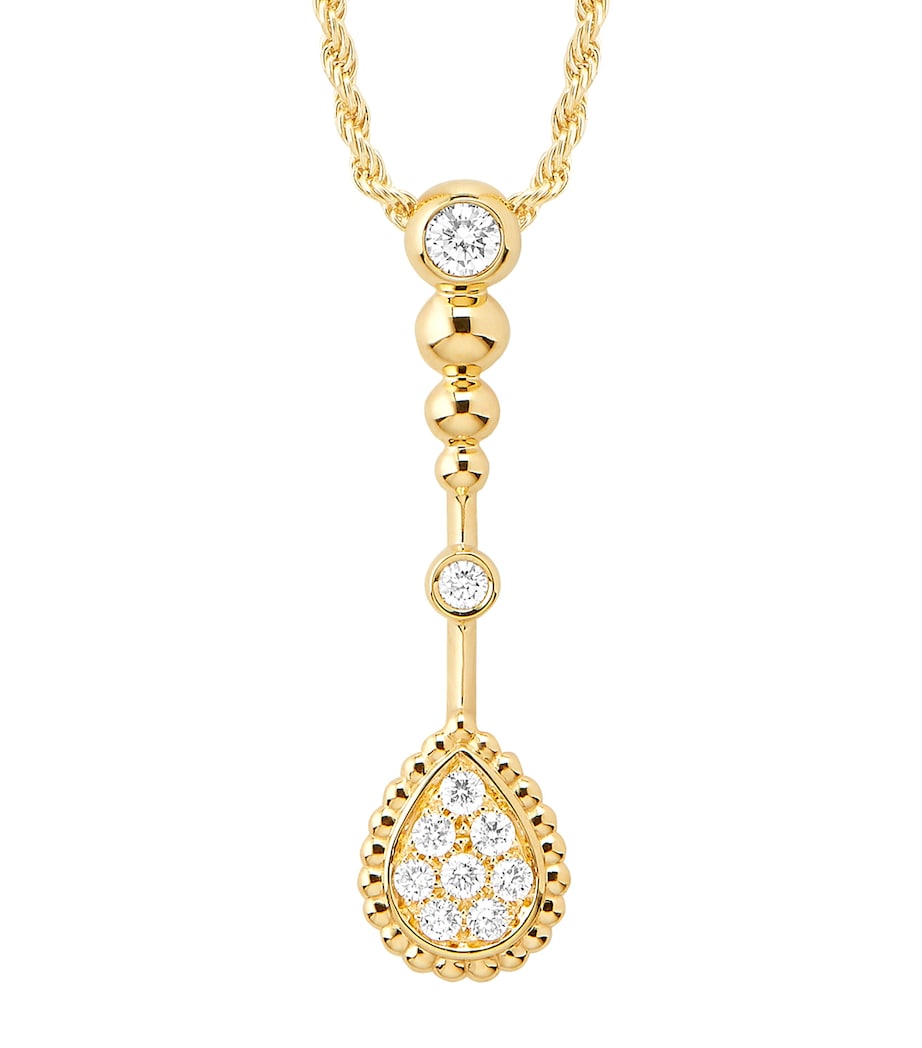 Yellow Gold and Diamond Serpent Bohème Pendant Necklace