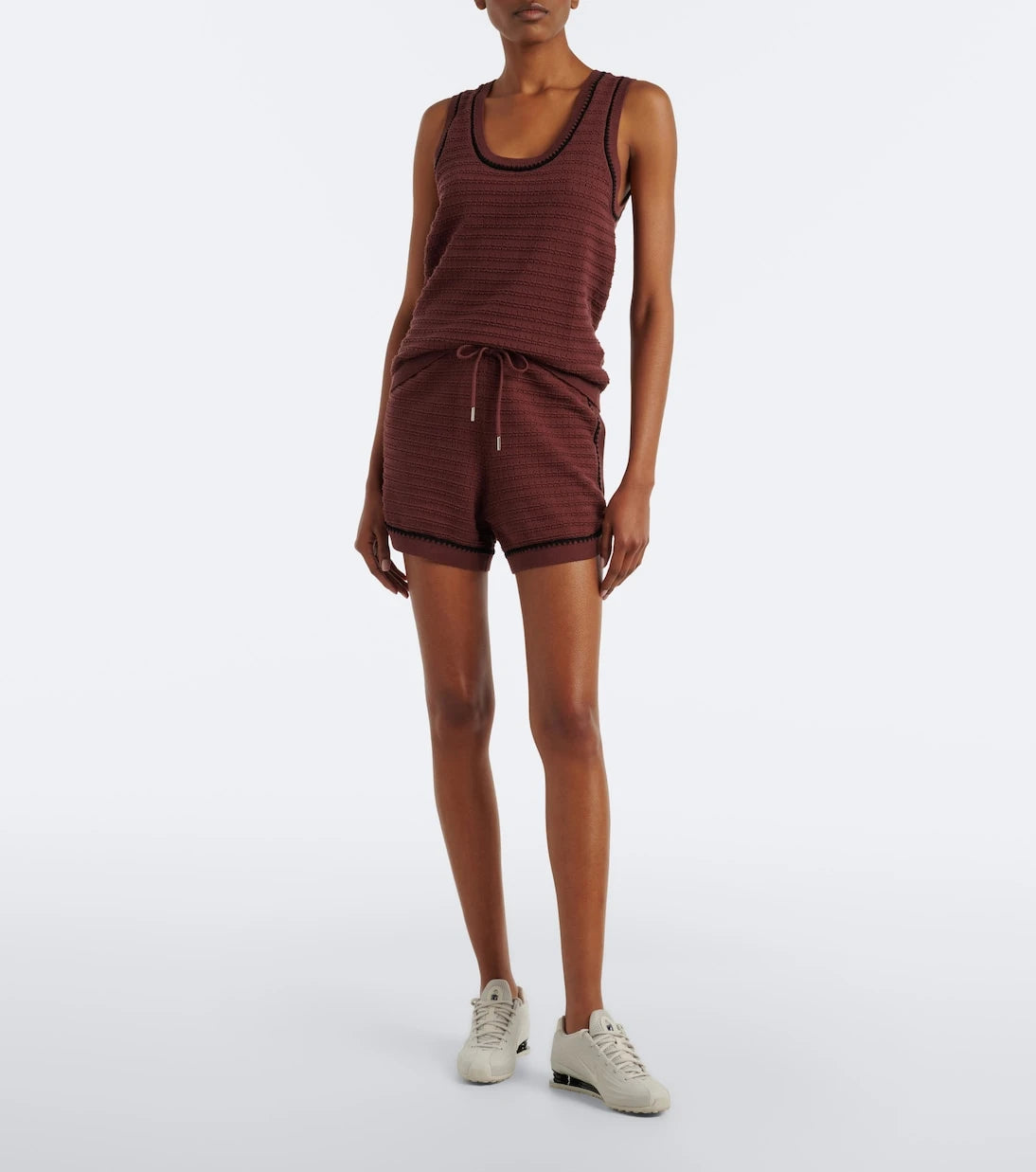 Varley - Gideon pointelle cotton tank top