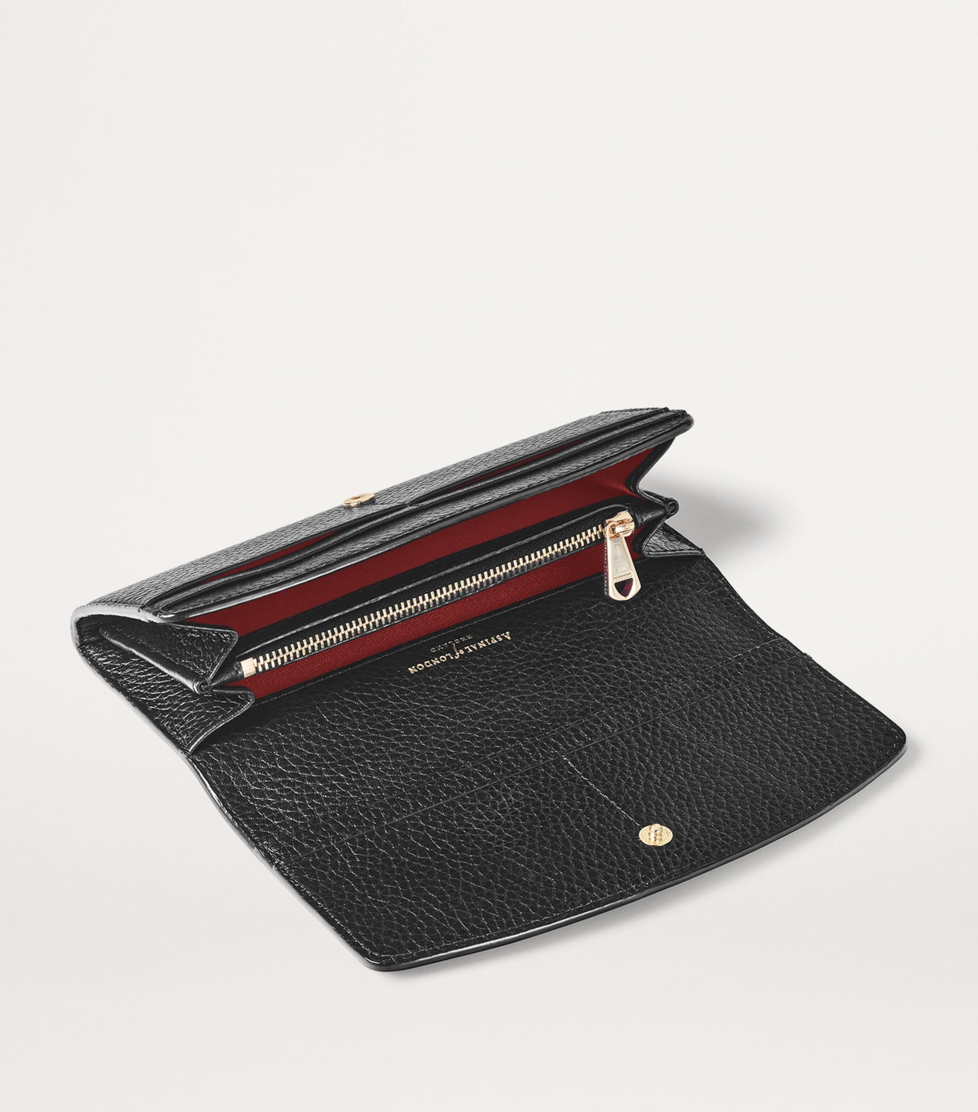 Aspinal Of London Black Leather Essential Wallet