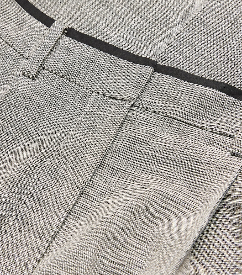 Maje Black Wide-Leg Tailored Trousers