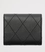 Leather Quilted Wallet BLACK