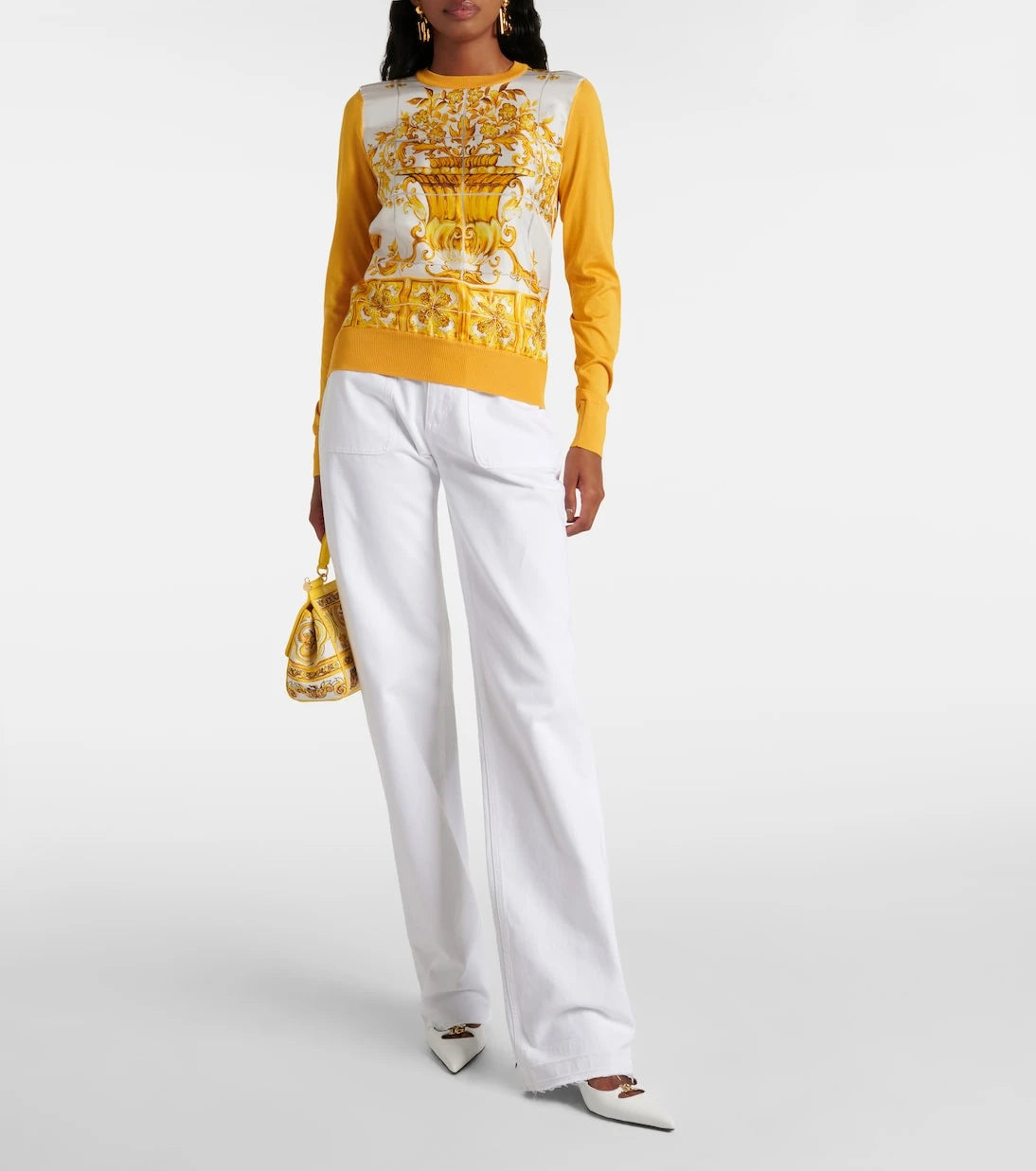 Dolce&Gabbana - Majolica silk sweater