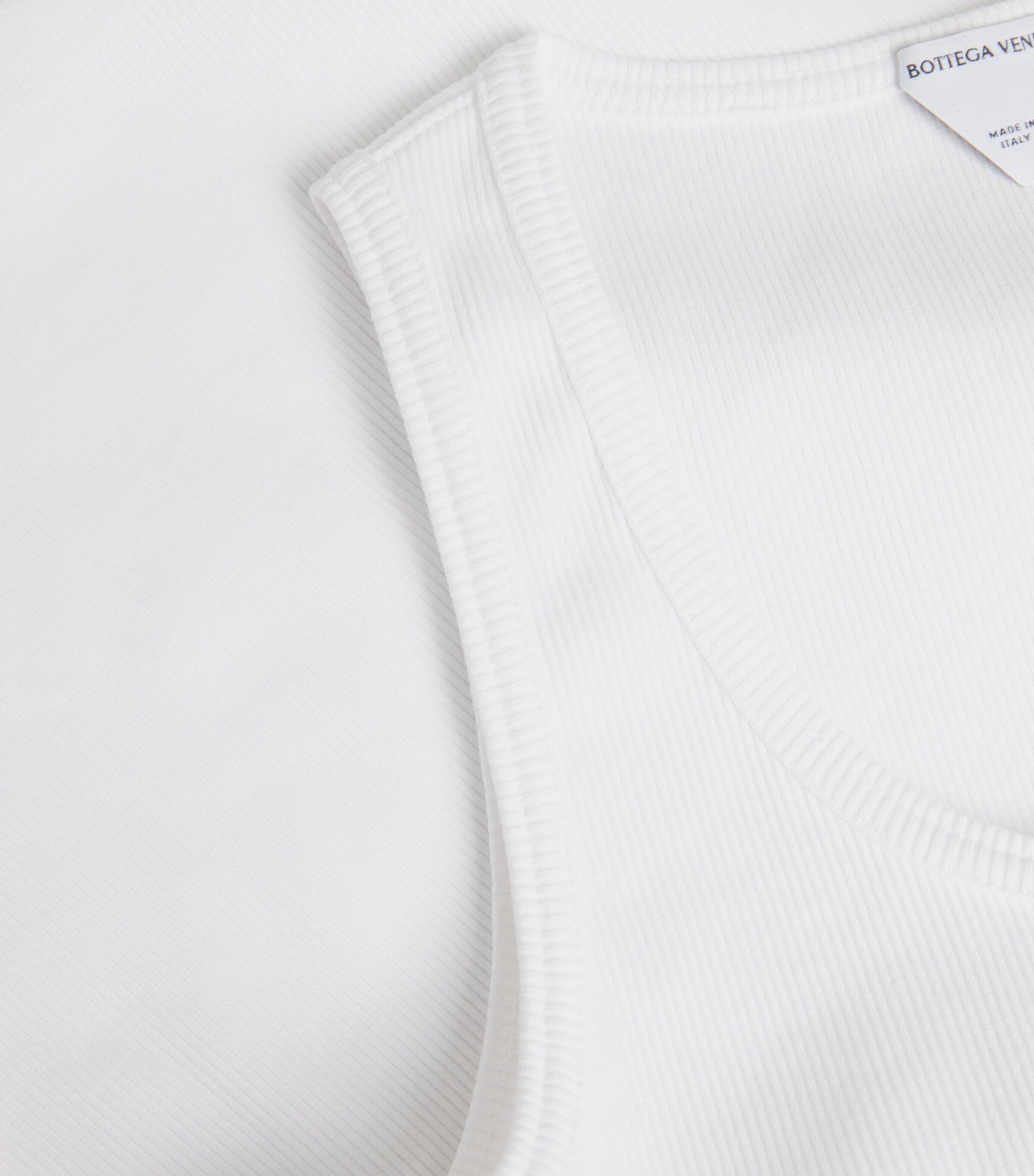 Bottega Veneta White Stretch-Cotton Tank Top