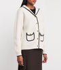 White Wool-Blend Cardigan