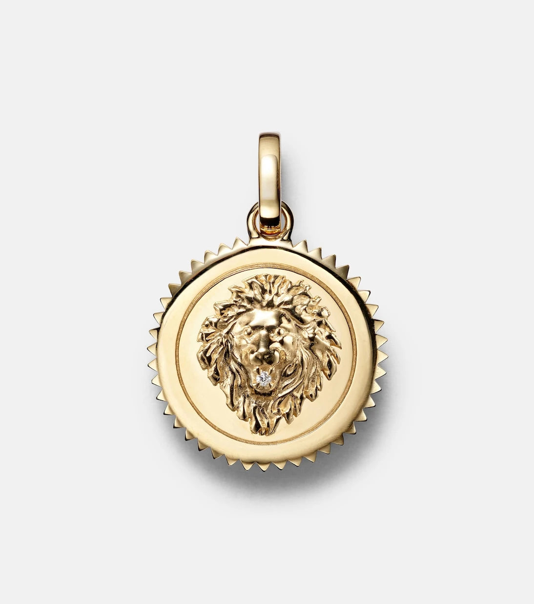 FoundRae - Strength Medium 18kt gold pendant with diamond