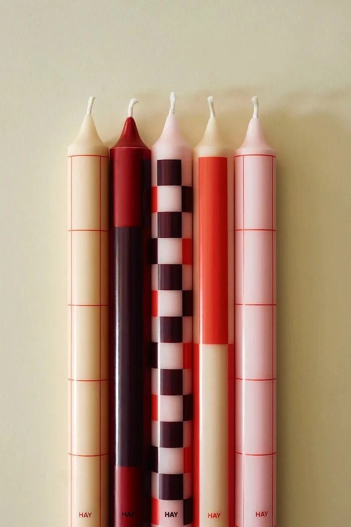 Комплект свещи HAY Pattern Candle 2,2 x 24 cm (4 броя)