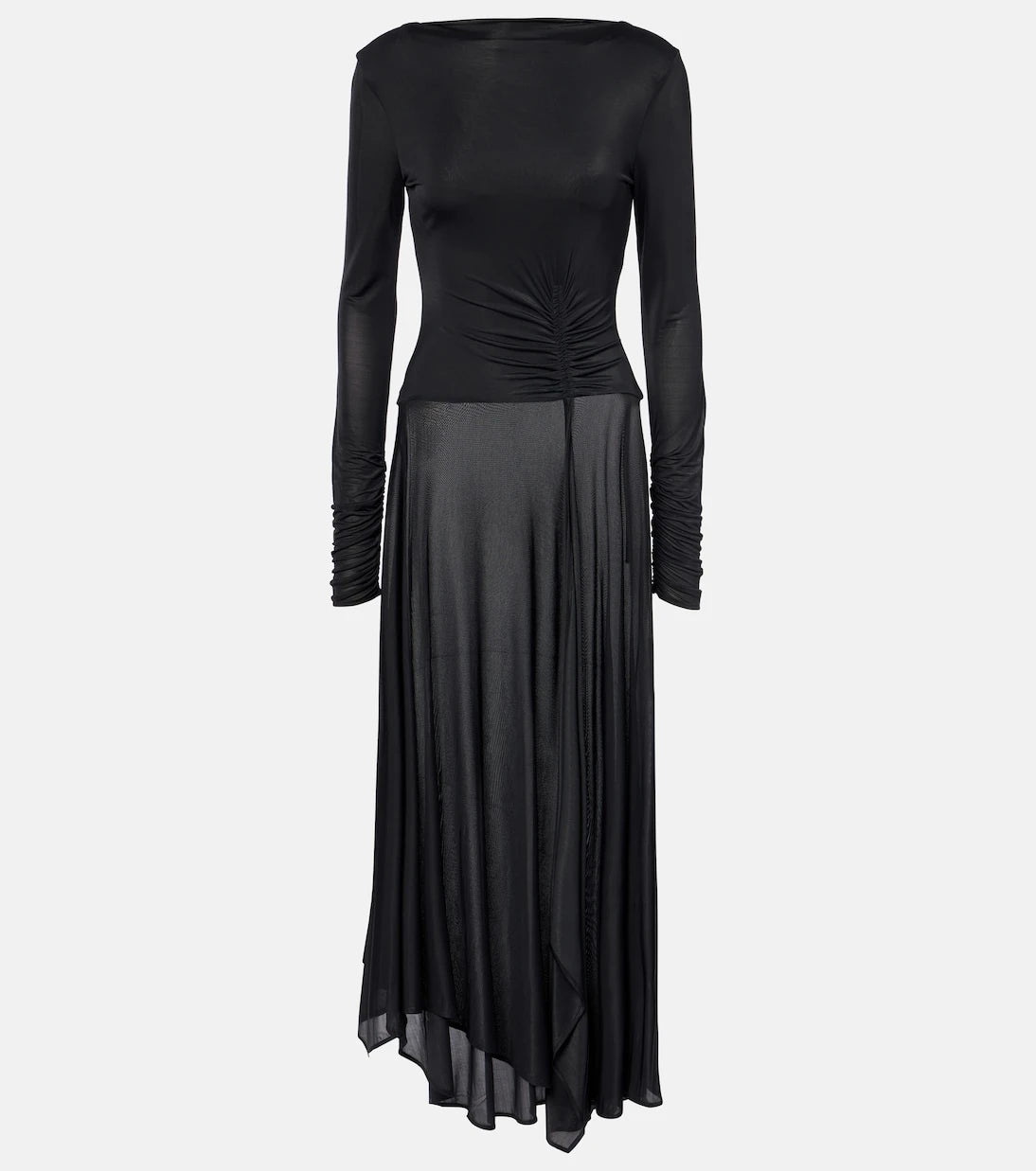 Acne Studios - Gathered asymmetric maxi dress