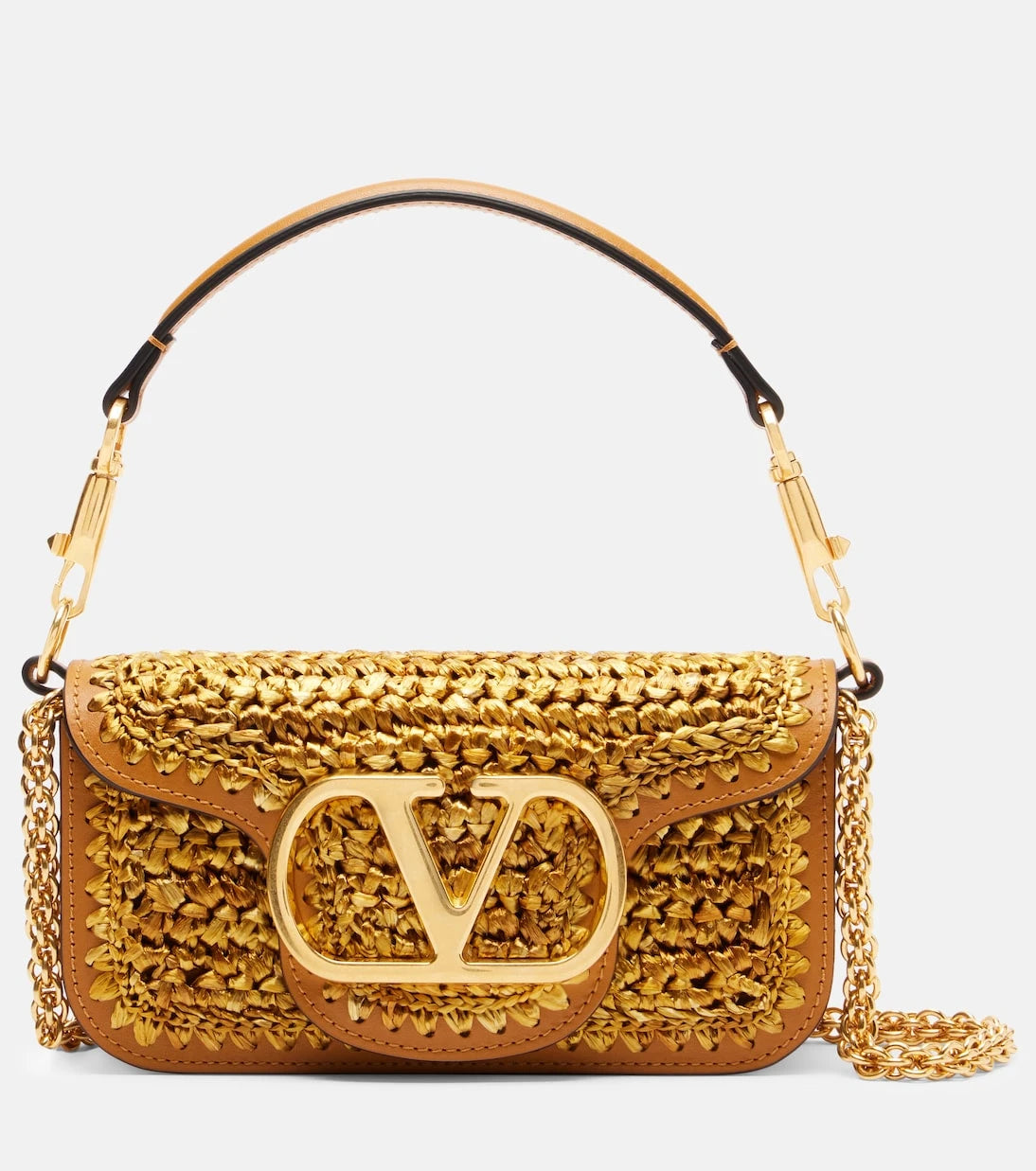 Valentino Garavani - Locò Small crochet shoulder bag