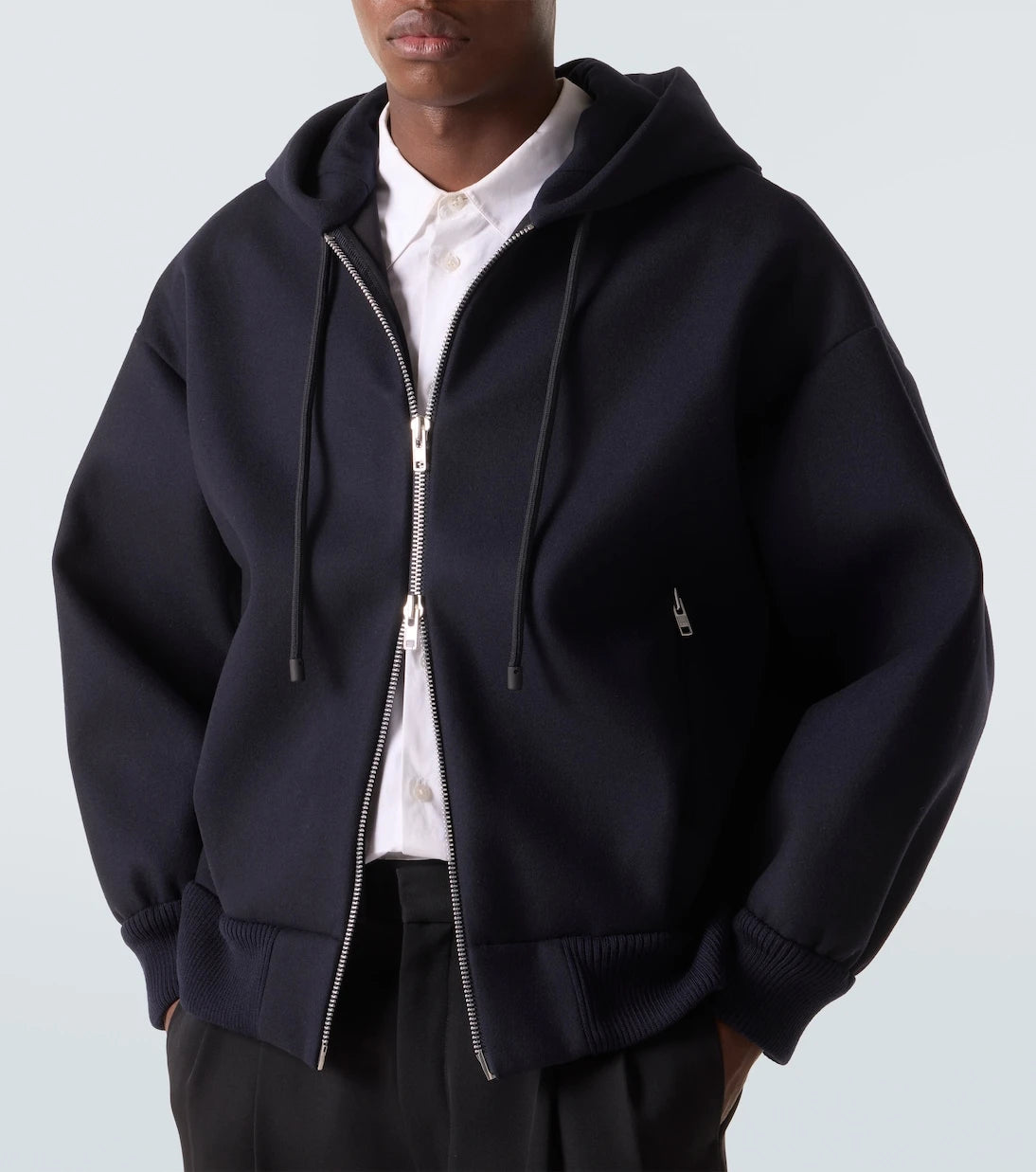 Simone Rocha - Embellished wool-blend hoodie