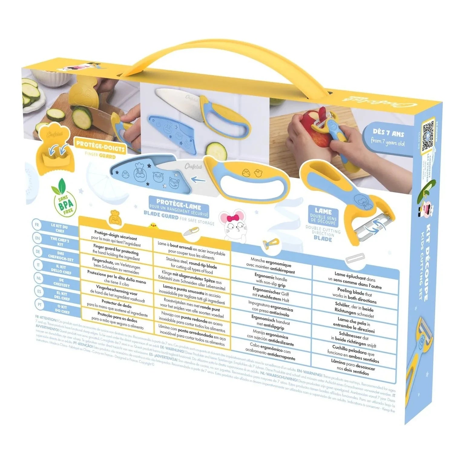 Chefclub - Peeler and knife kit | Yellow