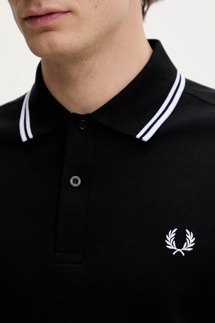 Памучна блуза с дълги ръкави Fred Perry
