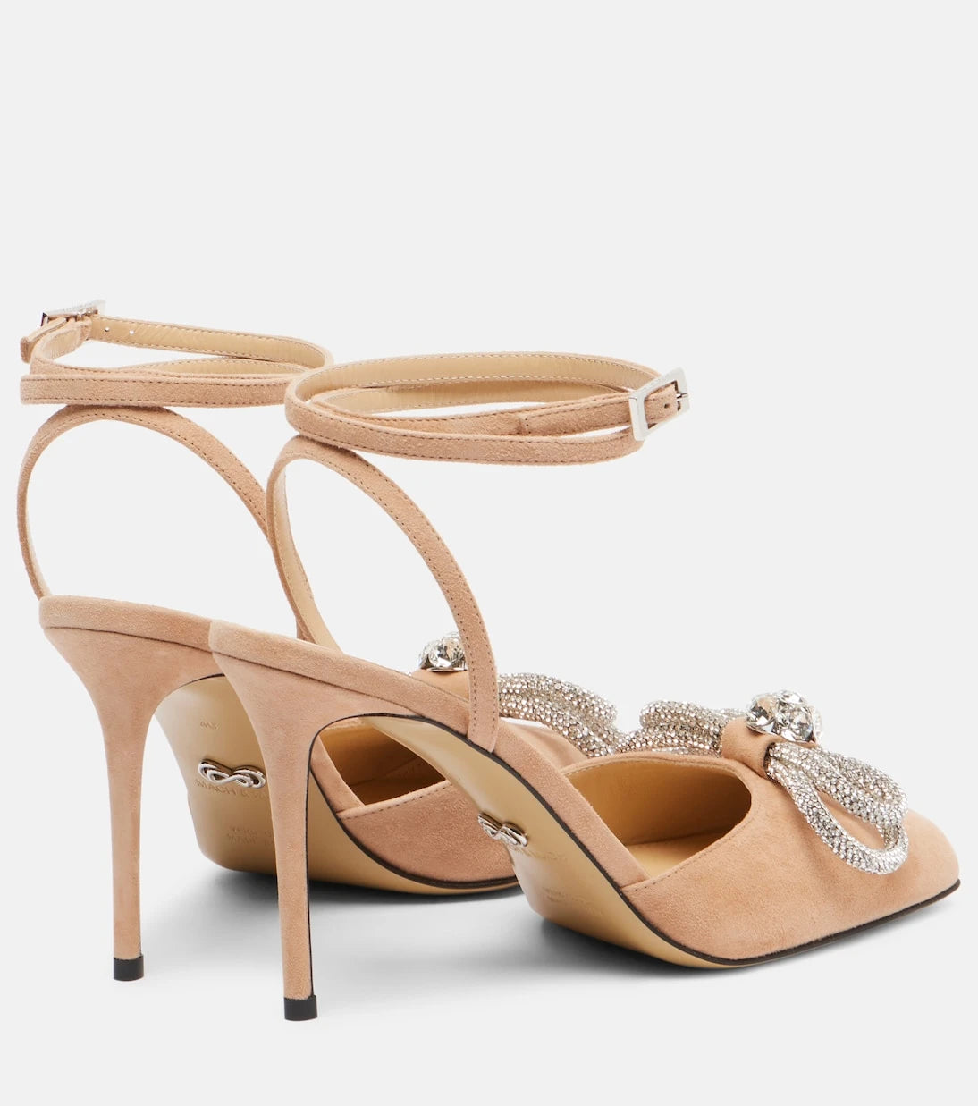 Mach & Mach - Double Bow 95 suede pumps