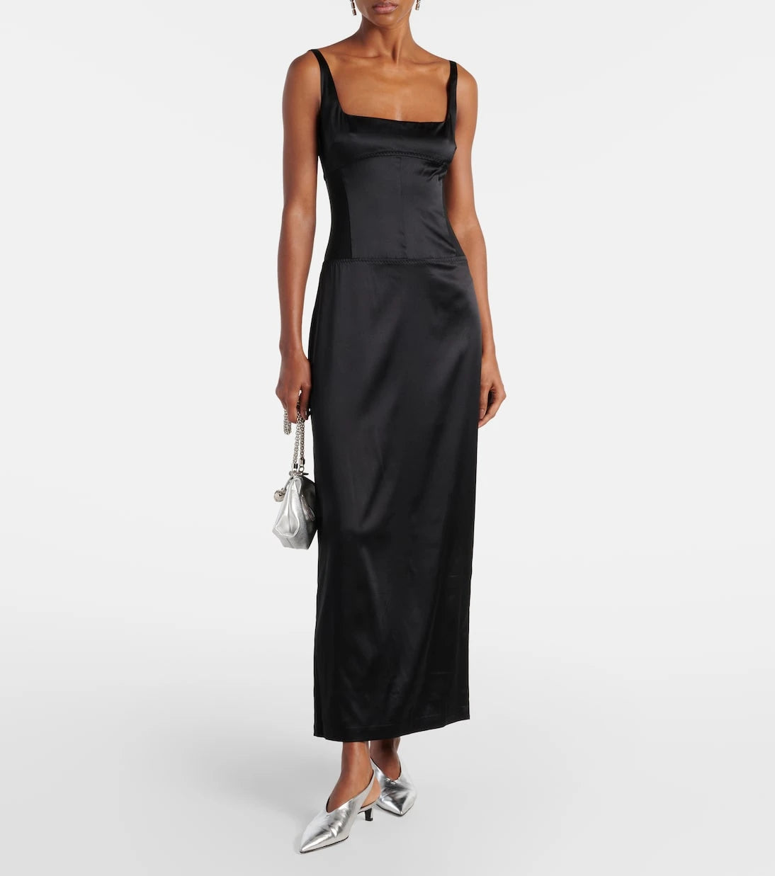 SIR - Sonora Evening silk-blend satin midi dress