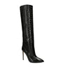 Paris Texas Black Croc-Embossed Knee-High Boots 105