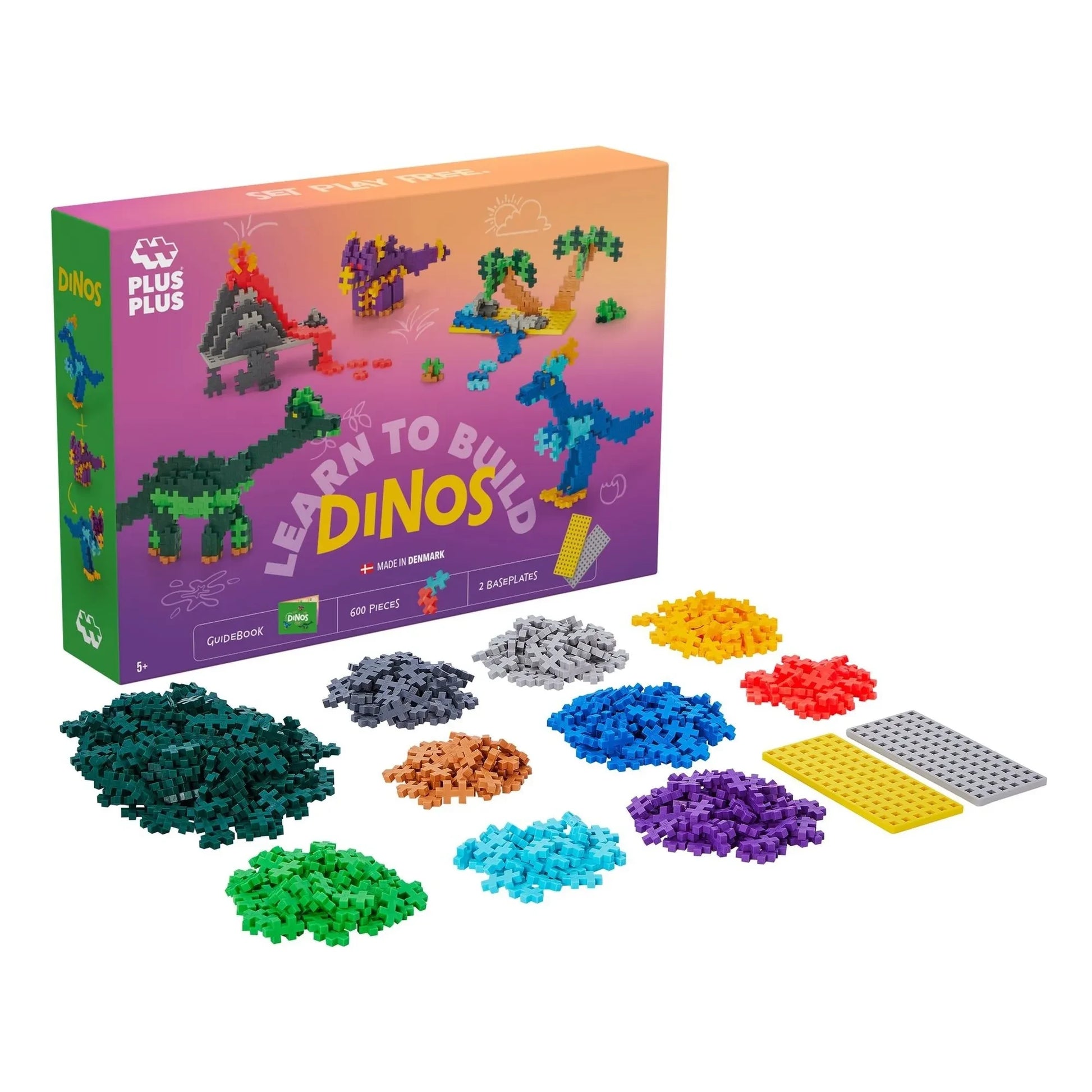 Plus-Plus - Dinosaurs discovery set - 600 pieces