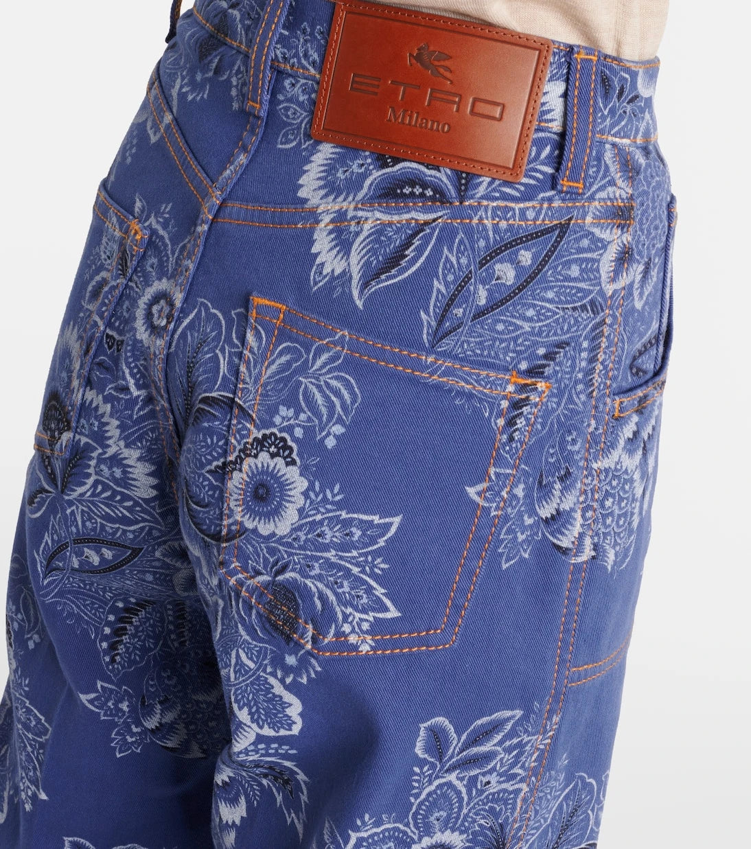 Etro - Floral high-rise flared jeans