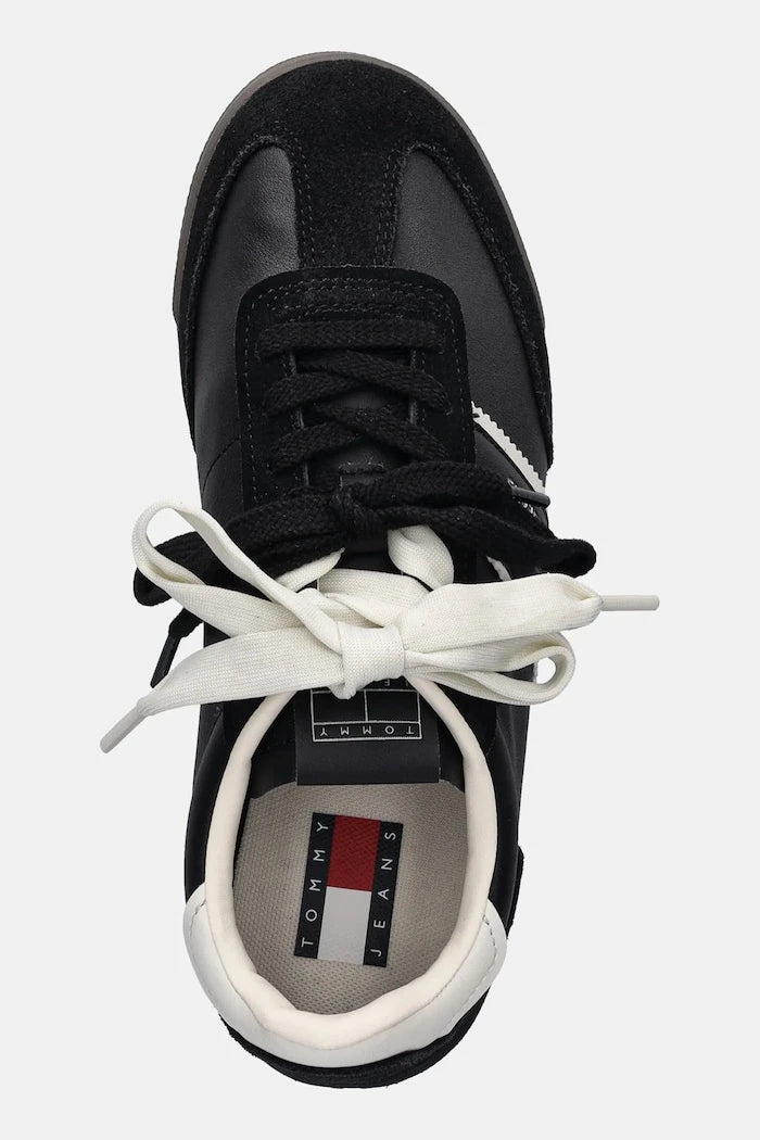 Кожени маратонки Tommy Jeans TJW LOW PROFILE RUNNER LTHR MIX