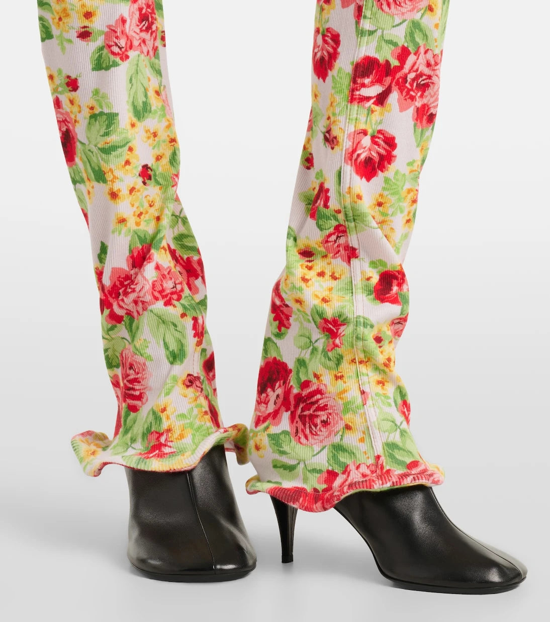 Acne Studios - Epetra floral ruffled slim jeans