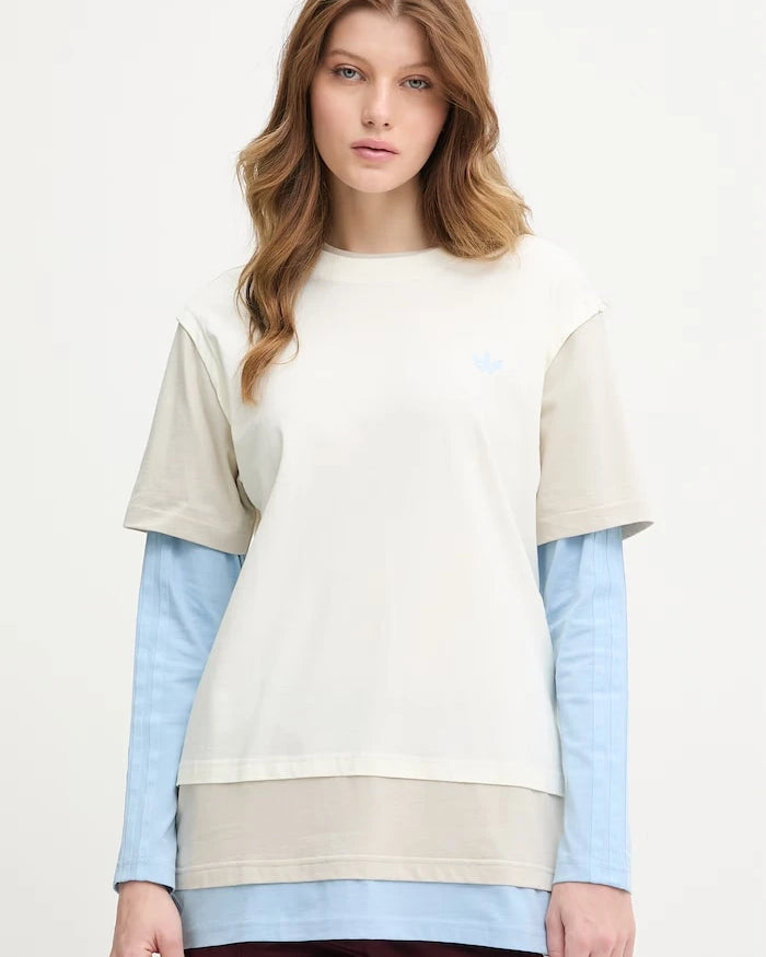 adidas Originals uzun kollu kadın pamuklu bluz