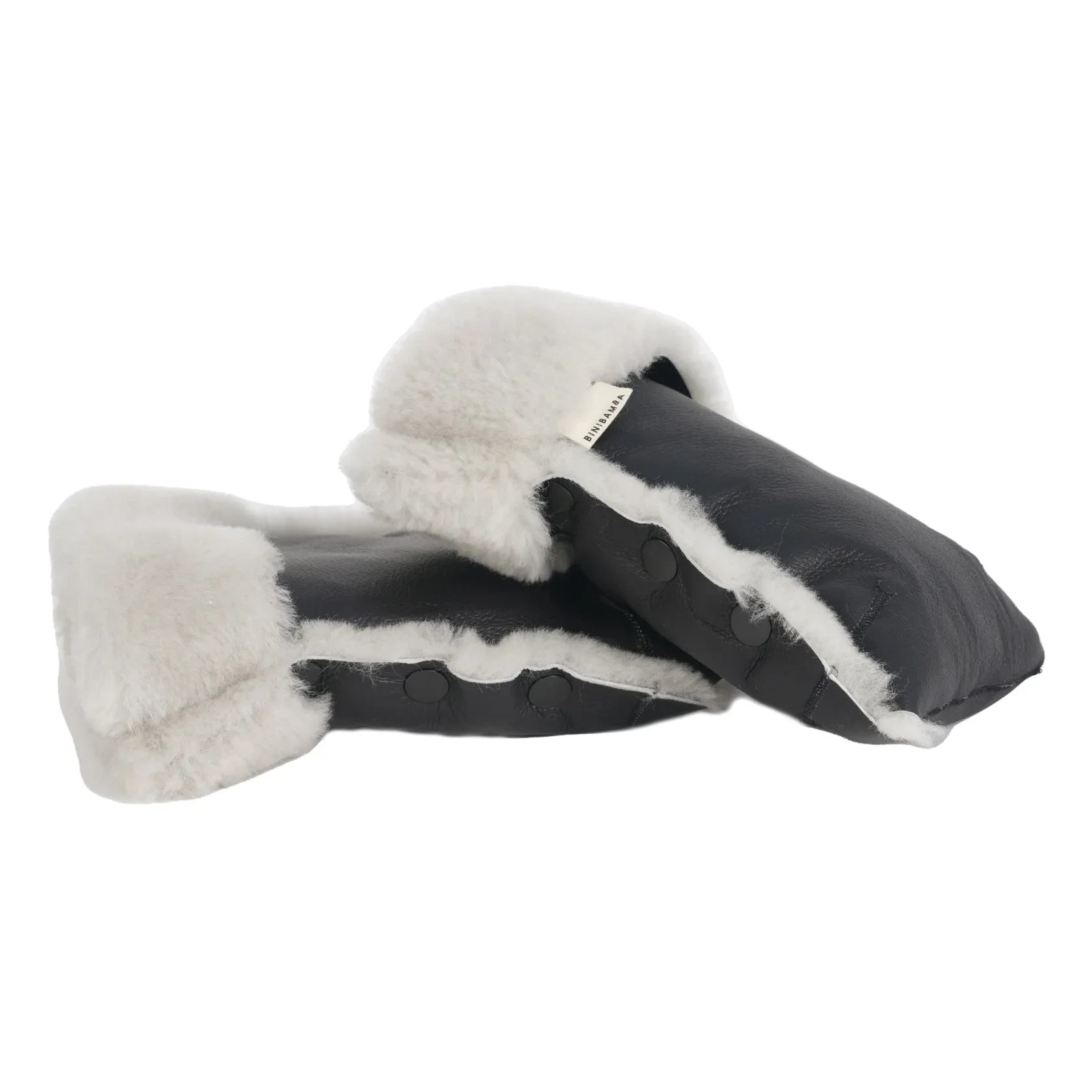 BINIBAMBA - Lambskin stroller mittens | Moon