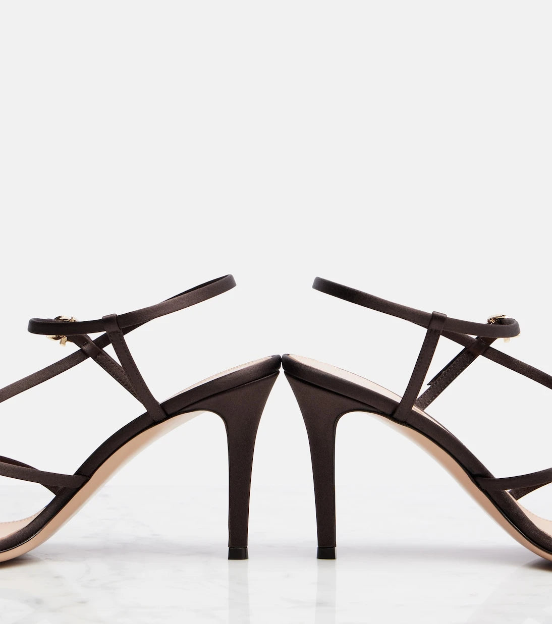 Gianvito Rossi - Strappy 85 satin sandals