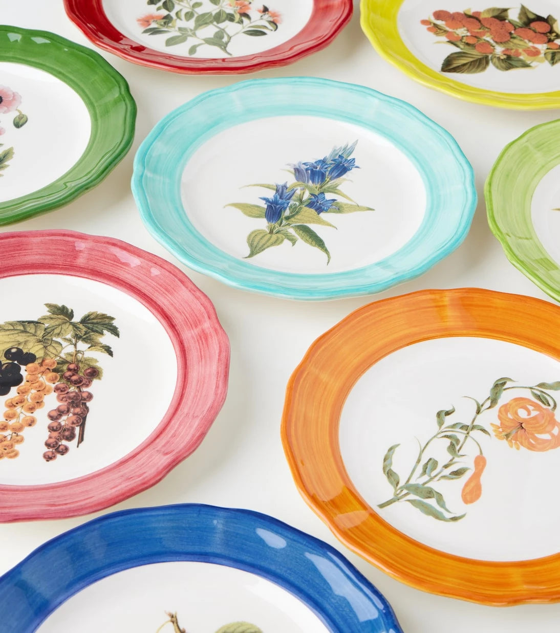 Les-Ottomans - Botanica set of 4 ceramic plates