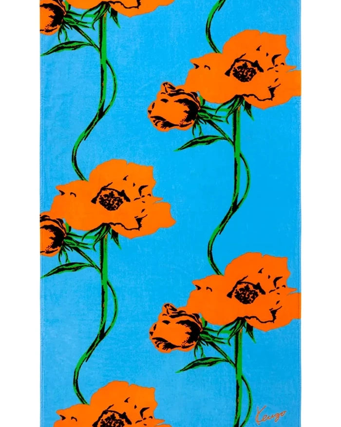 Kenzo KPOP Turquoise Pamuklu Plaj Havlusu 100 x 170 cm