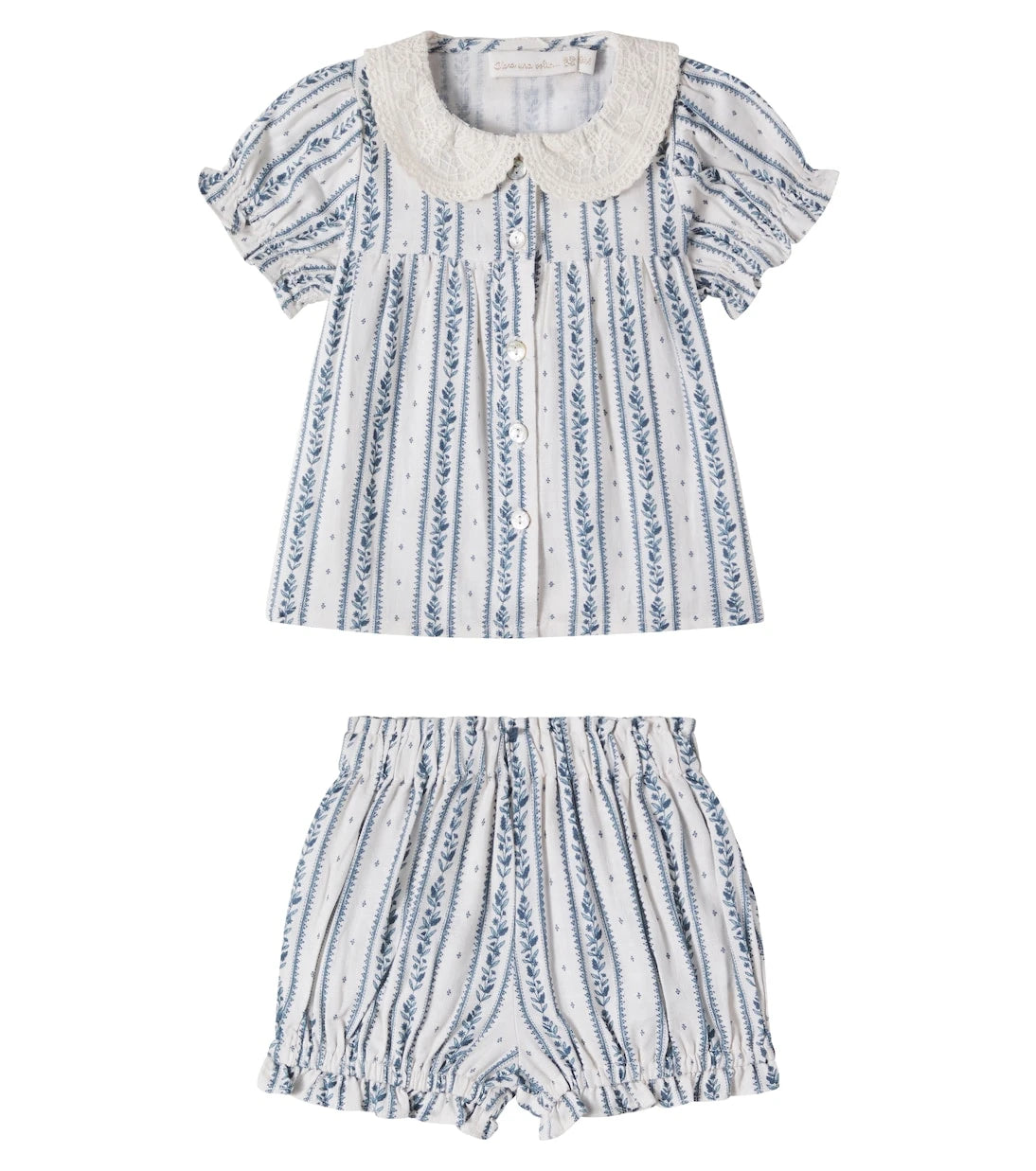 C'era Una Volta - Baby Eugenia blouse and bloomers set