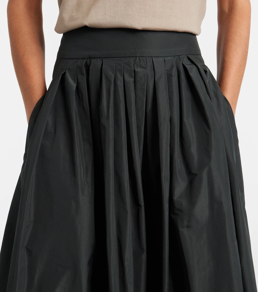 'S Max Mara - Taffeta midi skirt