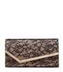 Lace Emmie Clutch Bag BLACK/BALLET PINK/LI