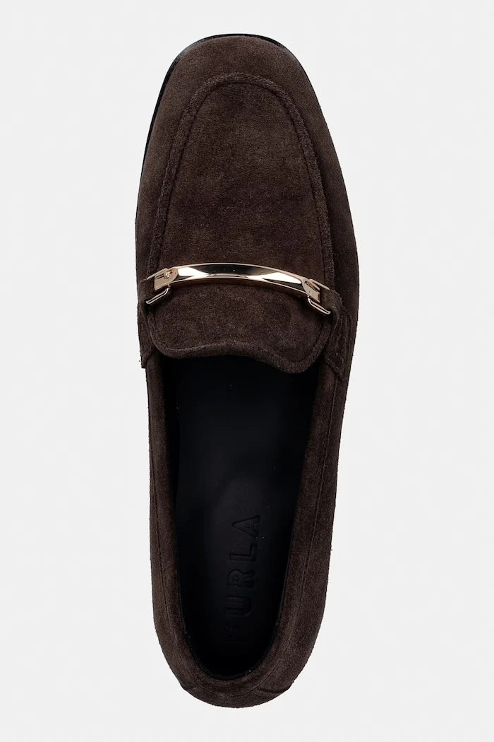 Велурени мокасини Furla Heritage Loafer
