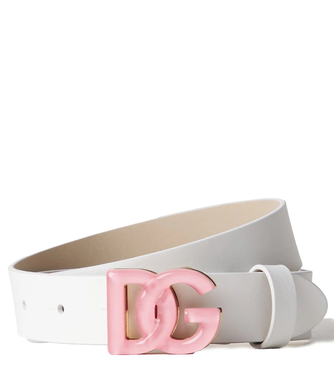 Dolce&Gabbana Kids - حزام DG الجلدي