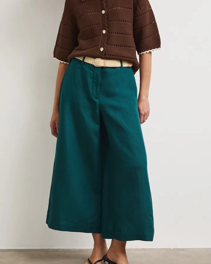 Medicine лен karışımlı kadın culotte pantolon