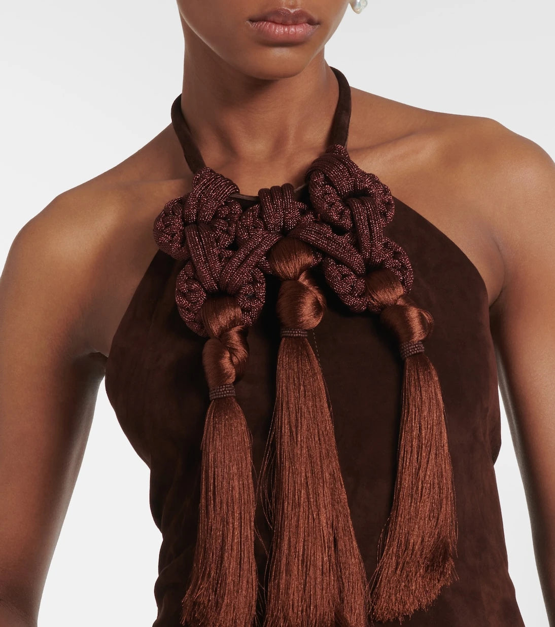 Johanna Ortiz - Knot-detail leather top
