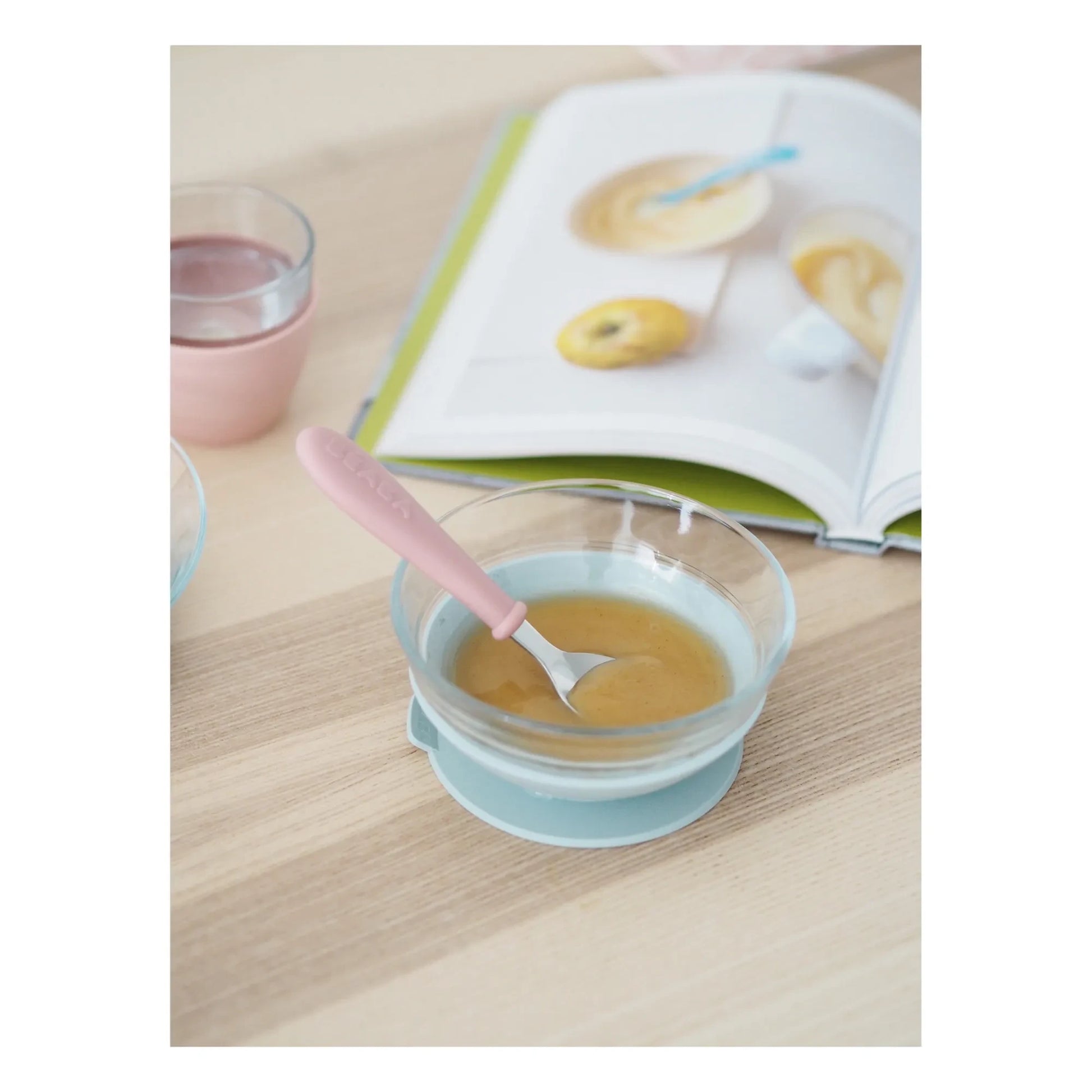 Béaba - 3-Piece Glass Meal Set | Pink