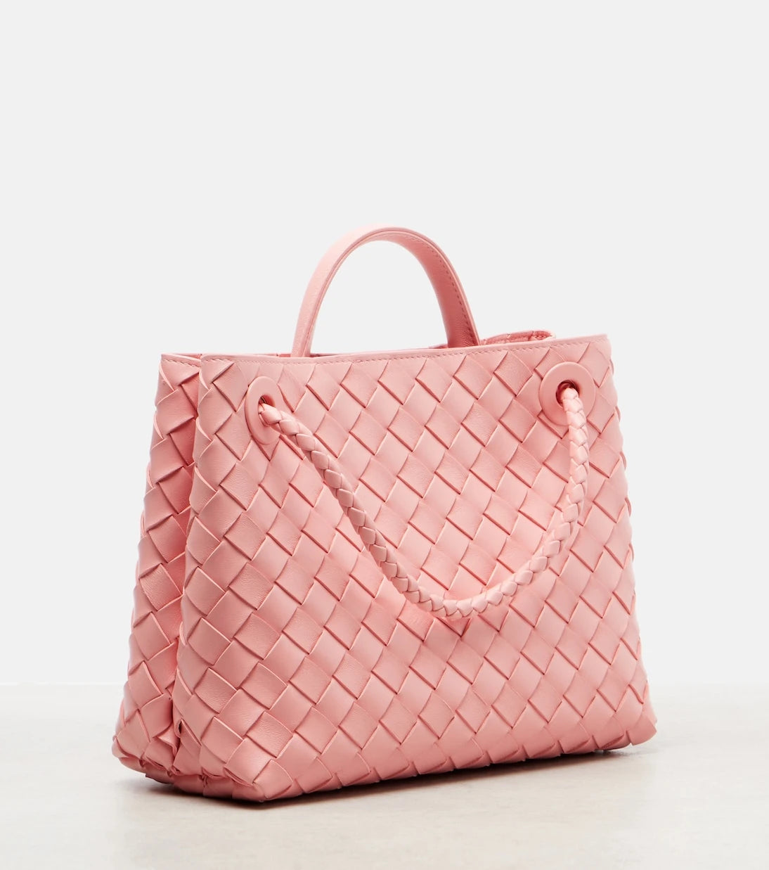 Bottega Veneta - حقيبة أنديامو الصغيرة ذات المقبض العلوي من الجلد
