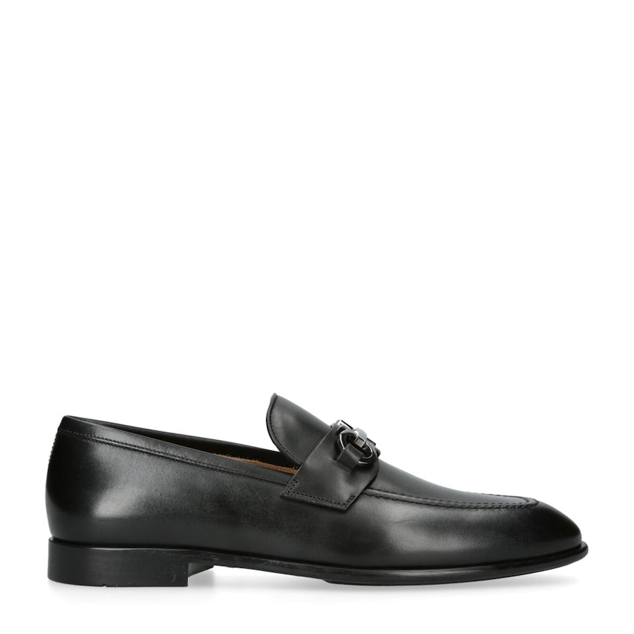 Salvatore Ferragamo Leather Foster Gancho Loafers