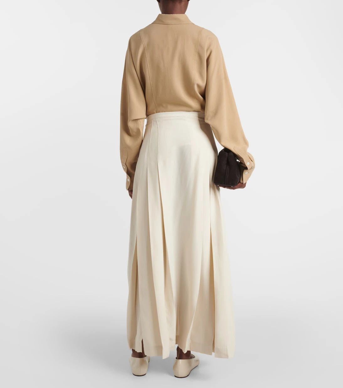 Toteme - Wrap crêpe maxi skirt