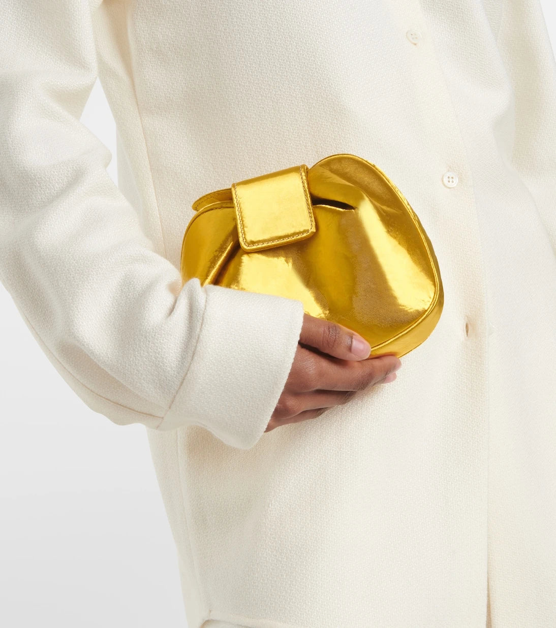 Gabriela Hearst - Soft Demi satin clutch