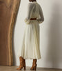 Ralph Lauren Collection Beige Mulberry Silk Grantly Midi Shirt Dress